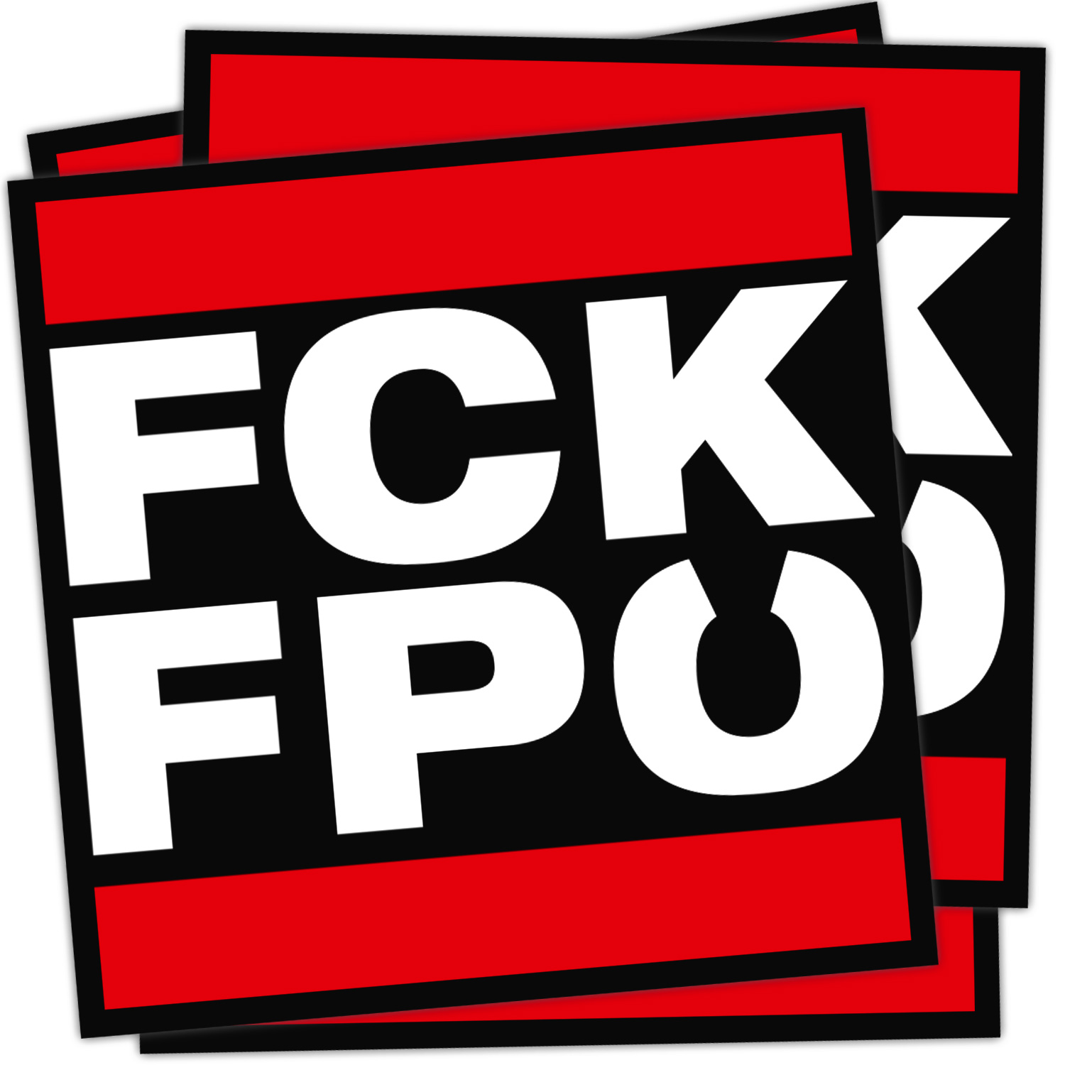 Aufkleber »FCK FPÖ« (10,5 x 10,5 cm)