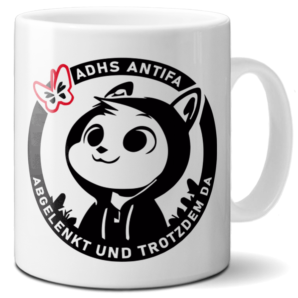 Tasse »ADHS Antifa«