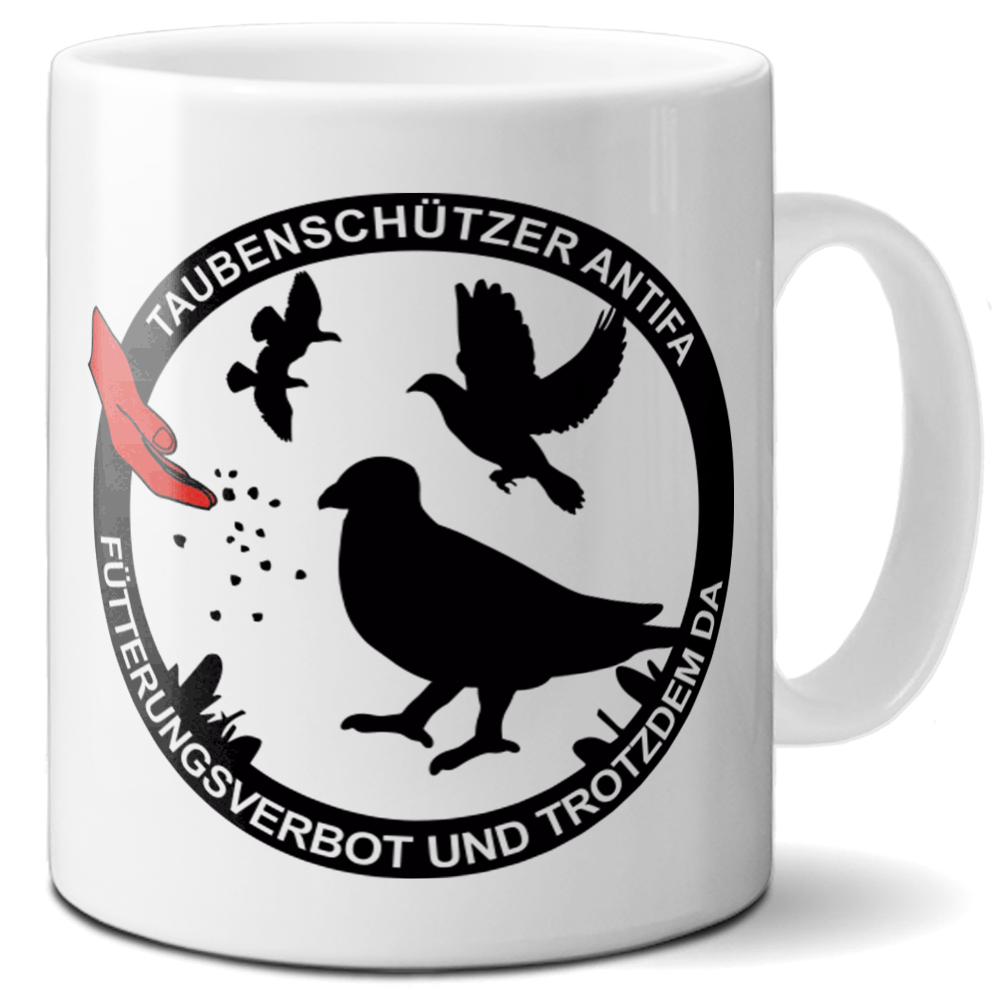 Tasse »Taubenschützer Antifa«